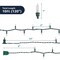 50 Count Clear Christmas Tree Lights with Green Wire - 10 ft Warm White Mardi Gras Lights for Indoor or Outdoor Use - Holiday Fairy String Light for Christmas Trees, Patios, and More